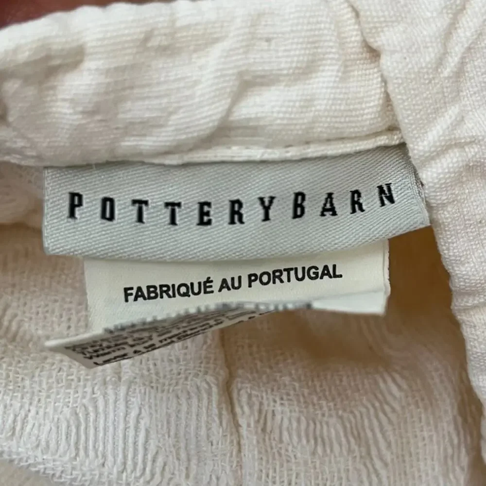 Pottery Barn Matelasse Euro & King Pillow Sham Cotton Ivory Textured